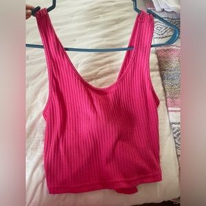 Hot pink tank top